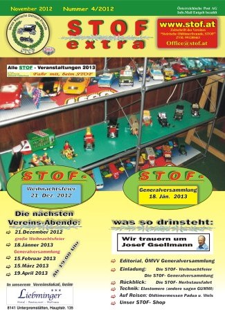Titelblatt STOF-extra 2012/04
